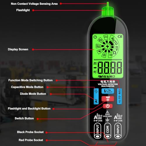 Digital Multimeter AC DC Volt Meters and Multimeters