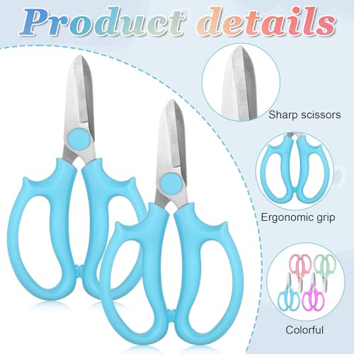 16Pcs Floral Scissors Garden Flower Scissors Shears for Cutting Fresh Flower Floral Cutters Garden Shears for Gardening Flowers Arrangement, Trimming Plants, Stainless Steel
