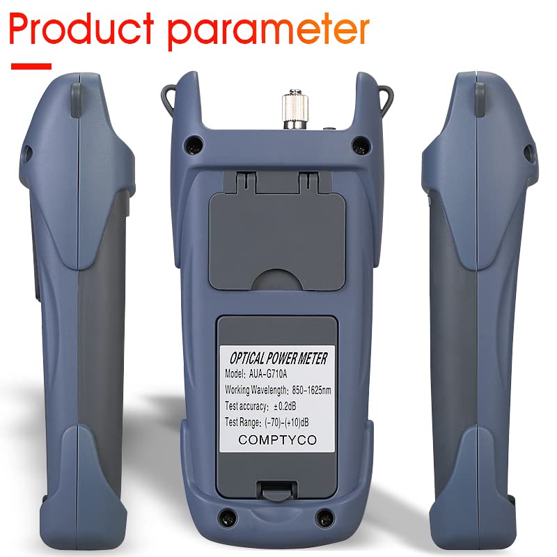 2-in-1 FTTH Fibre Optic Tool Kit, Visual Troubleshooting 30 km | With Fiber Optic Power Meter -70 +10dBm, 30mW Visual Fault Locator Fiber Test Pen Blue and purple