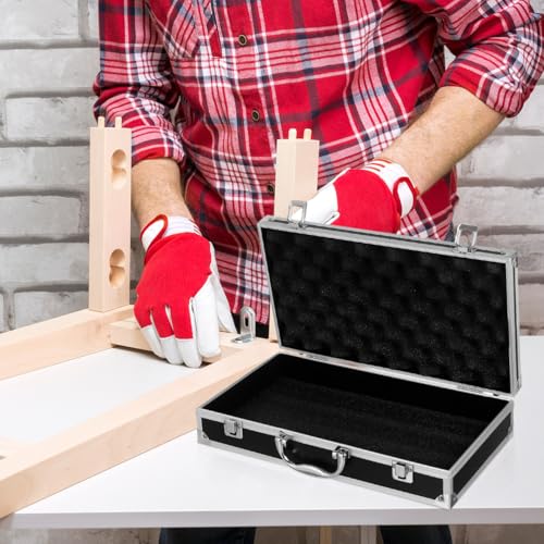NOLITOY Aluminum Alloy Toolbox Large Capacity Tool Box and Medicine Storage Box with Safety Clasp Portable Carrying Case for Home School Garage Hospital 14.17 X 7.87 X 2.95 in