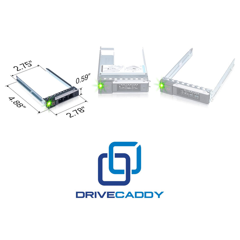 3-Pack 2.5" Hard Drive Caddy - Compatible for Dell PowerEdge Servers - 14-16th Gen T560 R660 R6615 R6625 R7615 R7625 R760 R760xs R760xa R860 R960 and more - SSD SAS SATA NVMe Tray