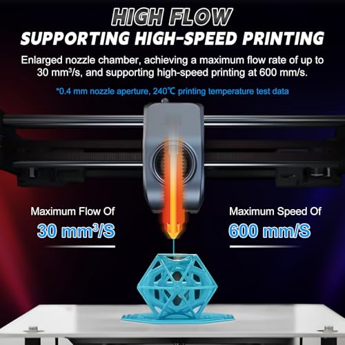 Pack of 31 K1C 3D Printer Hotend Upgrade Kit, Ceramic Heating Block and 0.4 mm Quick Change Nozzle, High Temperature Resistant with Nozzles, Cleaning Needles and Tools, Compatible with Creality K1