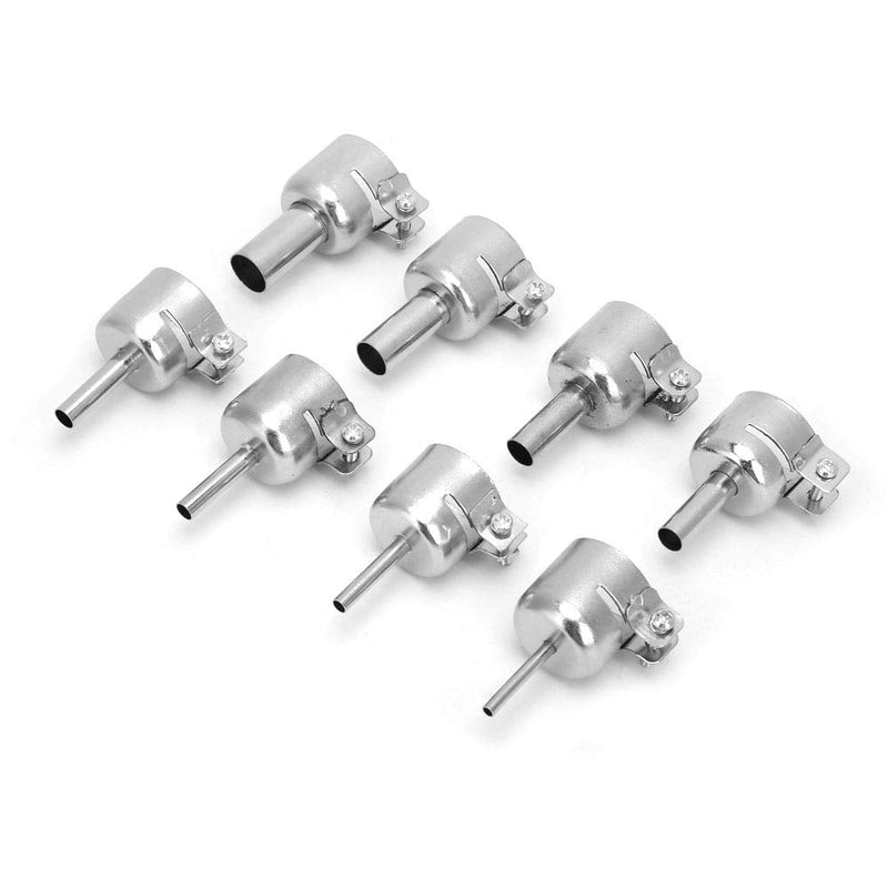 8pcs Hot Air Gun Nozzle, 3~12mm Stainless Steel Hot Air Gun Nozzle, Durable Heat Resistant Nozzle for 850 Heat Guns
