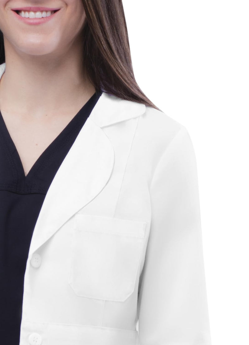 Adar Universal Lab Coats for Women - Belted 33" Lab Coat Small White