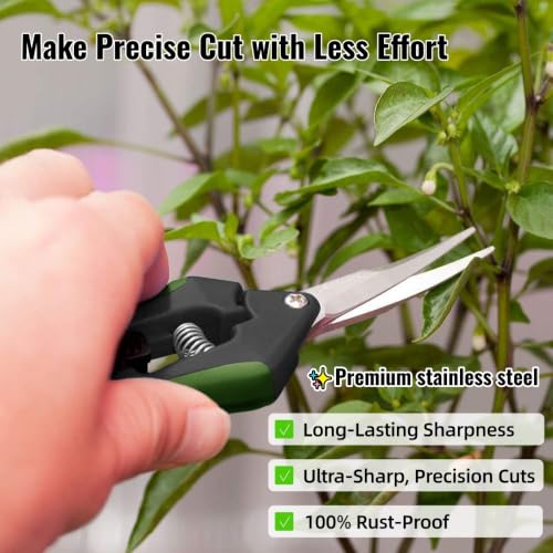 LDK 12 Pack Curved Blades Gardening Hand Pruner Pruning Snip