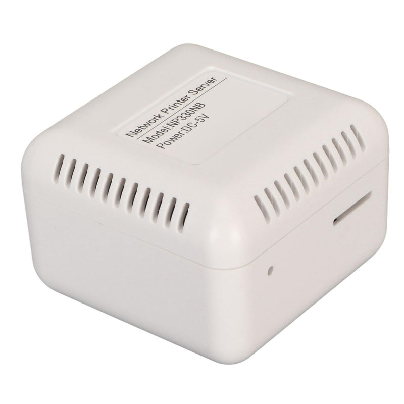 Network USB 2.0 Printer Server, LAN USB Print Server Adapter, Print Server Support BT Connection for for 7, for 8, for 10 (US Plug) US Plug