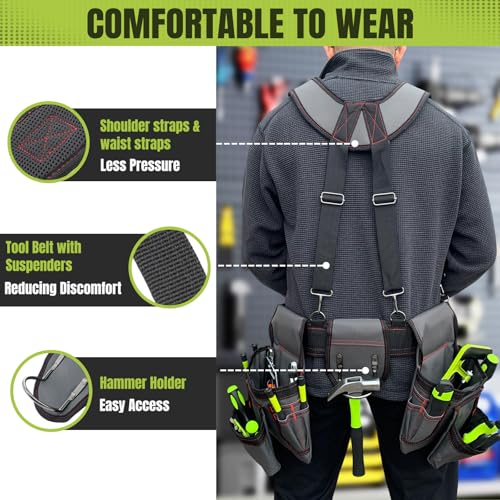 Tool Belt, Tool Belts for Men with Suspenders TB-1
