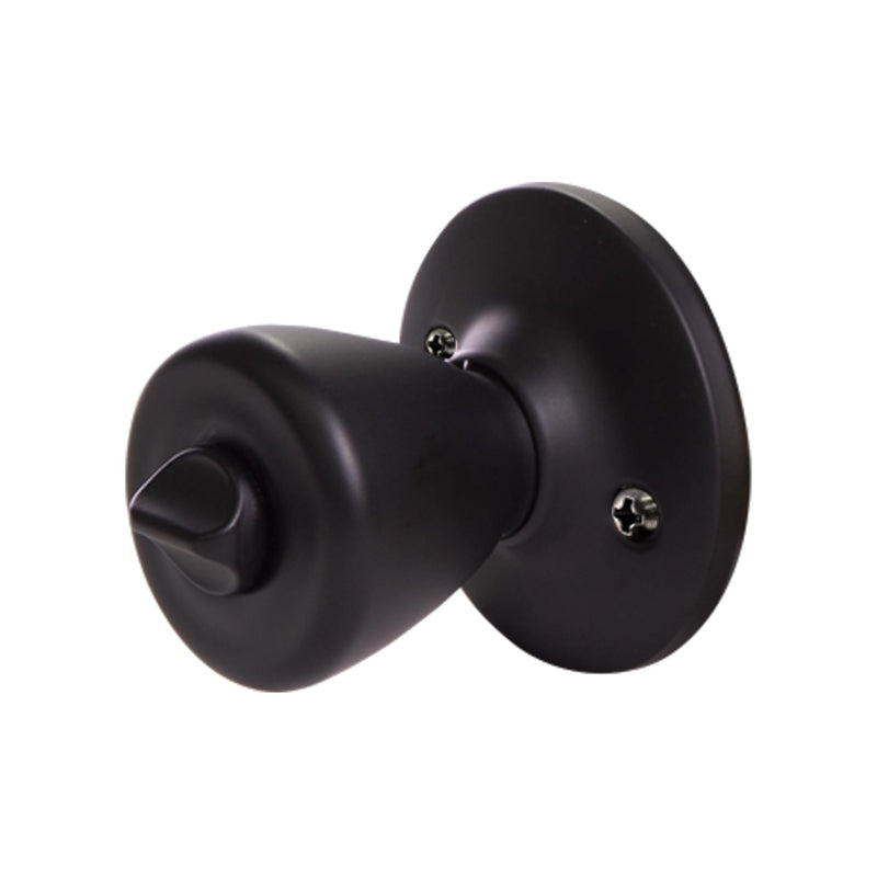 Design House 779272 Tulip Keyed Entry Door Knob Matte Black Keyed Entry Lock