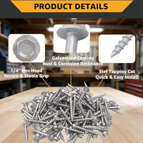 Joist Hanger Screws #9 x 1-1/2" Compatible with SD Connector Screws 200PCS