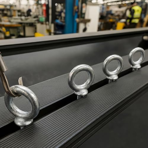 LEIFIDE 8 Pcs Eye Bolt with Nut, 3/8" X 4-1/2" Galvanized Forged Steel 3/8" X 4-1/2"