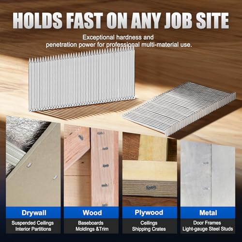 KIMSING 14 Gauge 2-Inch Galvanized Steel Concrete T Nails 800PCS/Box 2" (50 mm)