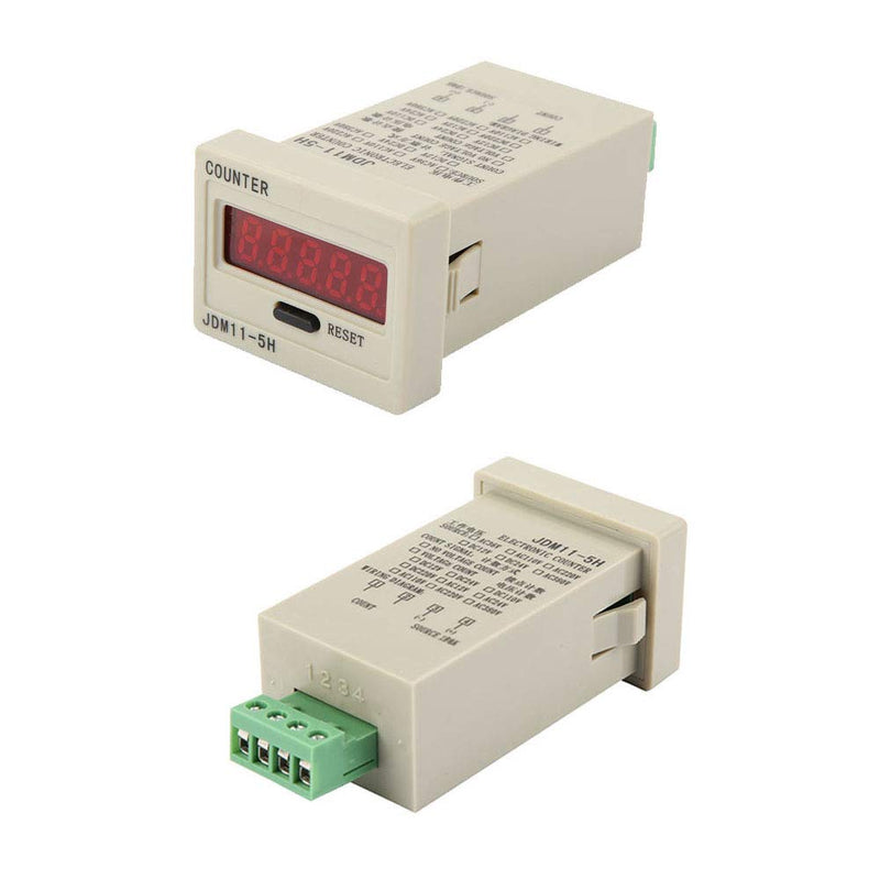 DIGITEN 0-99999 Digital Counter, LED Counter Electronic Counter JDM11-5H AC220V / DC36V / DC 24V / DC 12V (DC12V) DC12V
