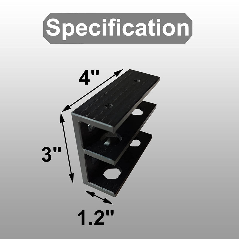 PIAOLGYI Under Desk Double Decker Laptop Holder Mount with Screw, Under Desk Laptop Mount Bracket, Add On Under Table Keyboard Storage (3 Pcs)
