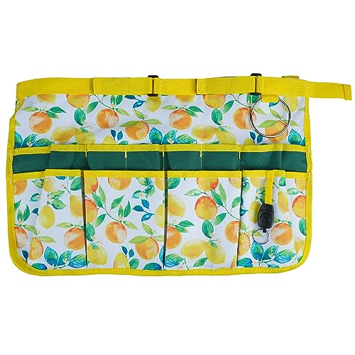 MELOTOUGH Bucket Idea Bucket Tool Organizer for Garden Tools Fit 3.5 to 5 Gallon Bucket, Work Knee Pads for Men Women Construction, Flooring, Roofing - Comfortable and Non Slip(Yellow Flower & Orange)