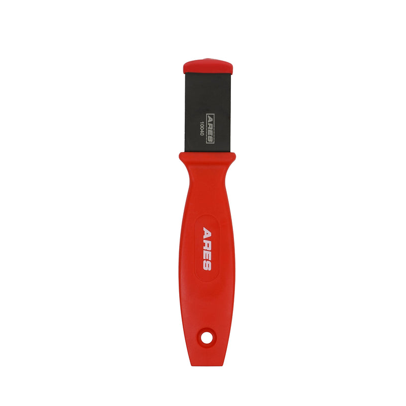 ARES 10040 – Tungsten Carbide Scraper – 1-1/4-Inch-Wide Blade – Tungsten Carbide Blade Tip with Abrasive Finish – Removes Residue from Steel, Aluminum, and More 1-1/4-Inch Scraper