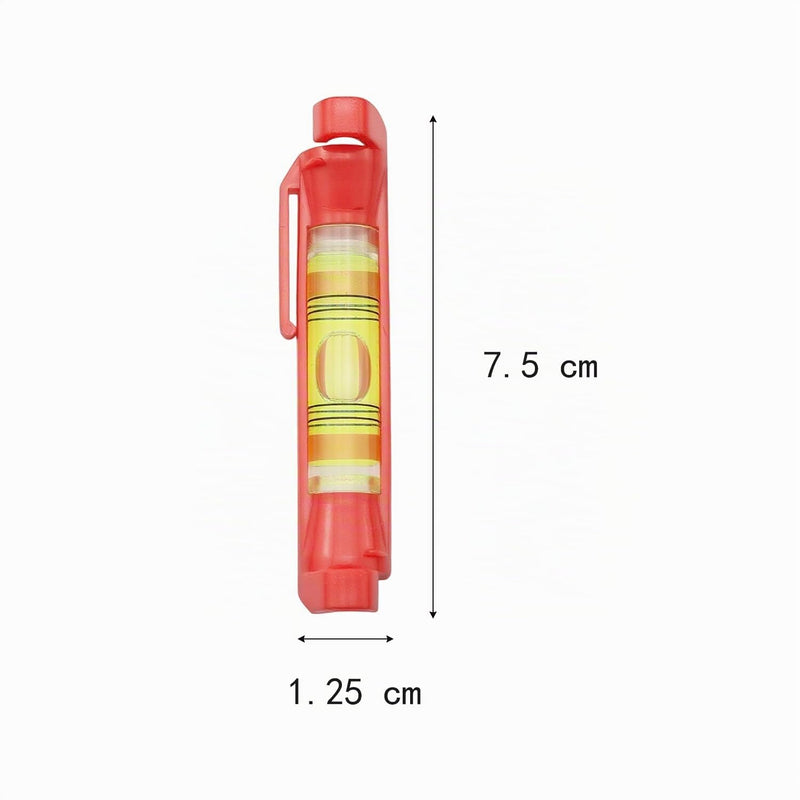 DaiUni Set of 4 String Spirit Levels, Professional Red Spirit Level for Masonry, Plumbing, Gutter Work