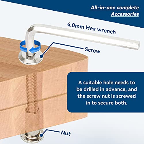 M6 x 16mm/20mm/25mm/30mm/40mm 140Pcs Hex Socket Screws Head Nuts 16/20/25/30/40mm (140pcs)