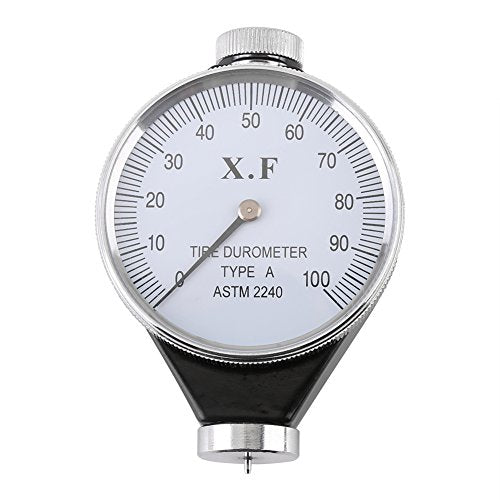 Walfront Hardness Tester Meter, Shore Type A/O/D Rubber Tire Durometer Hardness Tester Meter 0-100 HA (Type A)