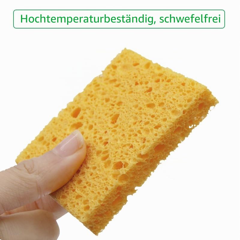 Pack of 20 Professional Soldering Sponge Cleaning Sponge Soldering Iron (4 x 5.5 x 1 cm), Cleaner Sponges for Soldering Tips, Soldering Tip Cleaner Sponge & Soldering Tip Reactivator, Soldering Accessories & Soldering Accessories