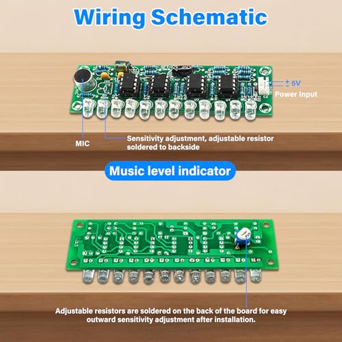 Electronic Soldering Kit, 2-in-1 FM Radio & Bluetooth 5.0 Speaker Kit 3W + 3W Stereo, Music Control with LED Level Display, Digital Display, Remote Control, Soldering Learning Set for DIY Led Level Indicator