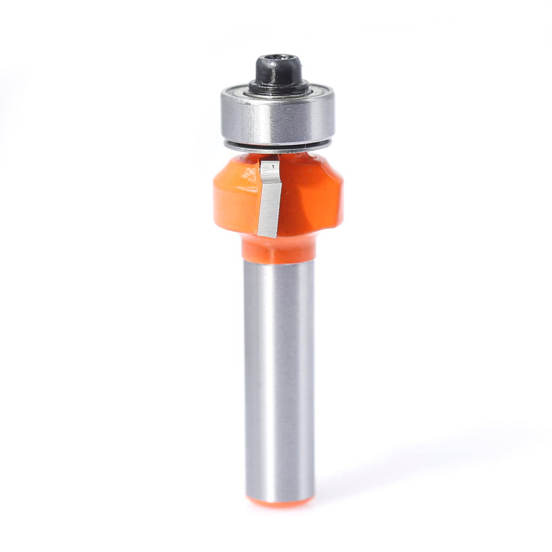 Sinoprotools rounding cutter 8mm shank, rounding cutter standard radius cutter radius 2mm, rounding cutter router with ball bearing, rounding cutter for edge milling/milling table (Ø shaft 8mm, R2) R 2mm shaft 8mm