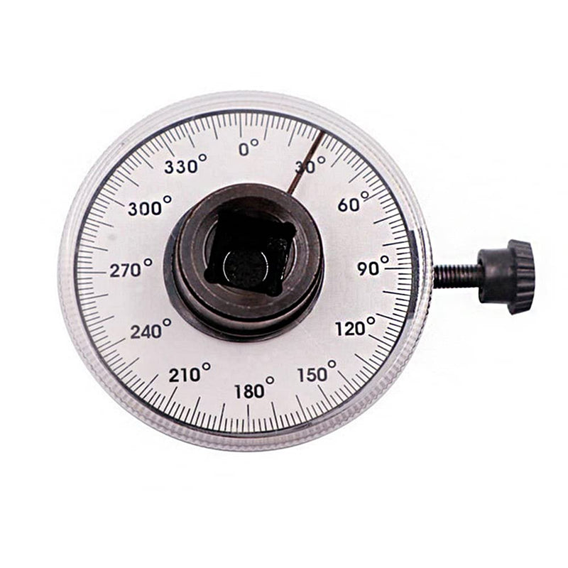 1/2" Adjustable Drive Protractor Torque Wrench Gauge Car Garage Tool