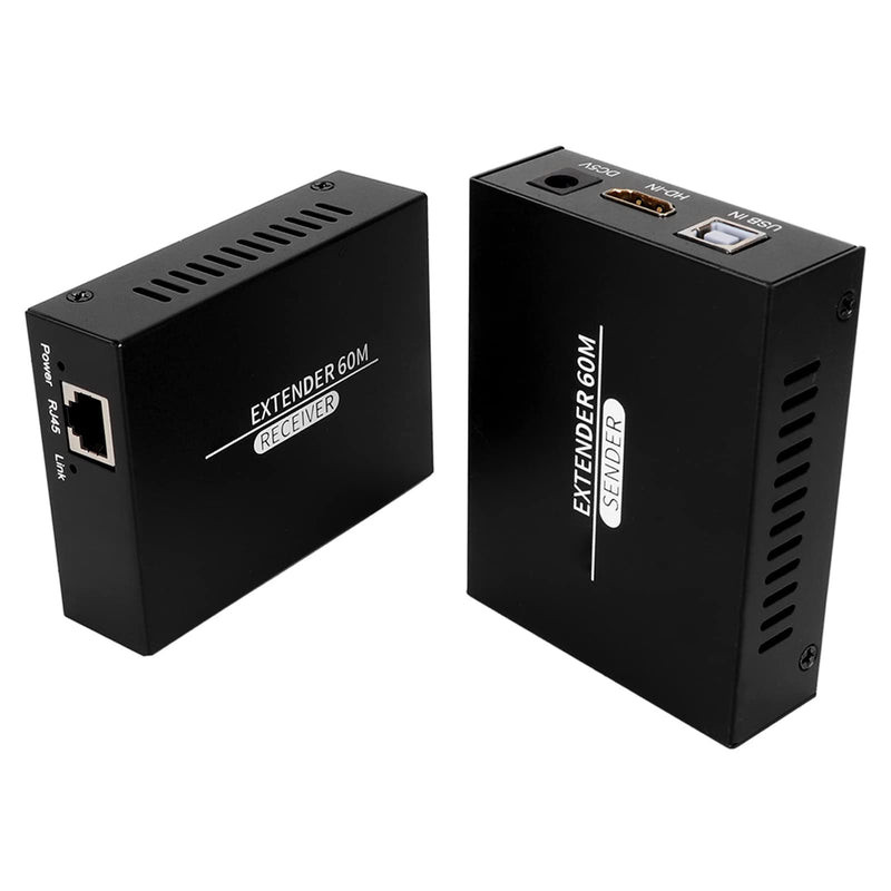 HDMI USB KVM Extender, 197ft 60Hz Function HD KVM Extender Keyboard & Mouse Remote