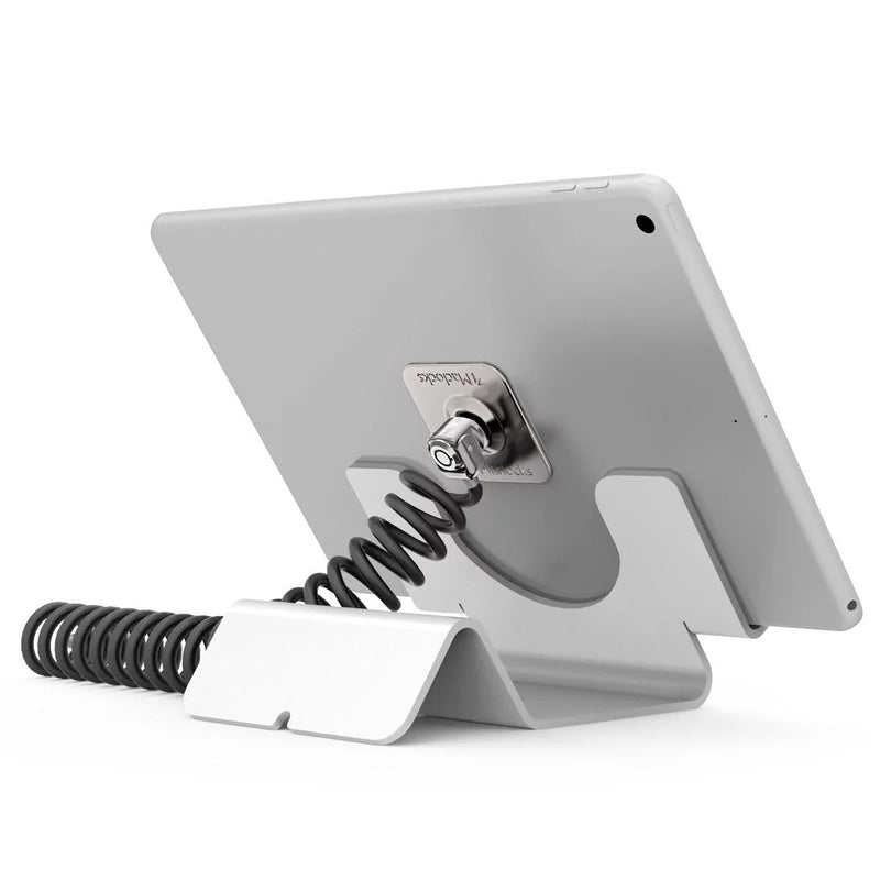 Universal Security Tablet Holder With Security Cable Lock and Plate, Black (CL12UTHBB)