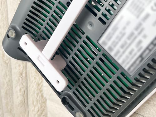 Wall Mount Compatible with Fritz!Box 7590, 7590 AX, 7530, 7530 AX, 5590, 6660, 6670, 7690 - Cable Router Wall Mount with Spacer - Includes Screws & Wall Plugs