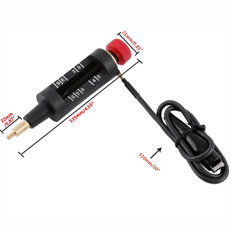 Ignition Coil Tester Adjustable Spark Coil-on Tester Spark Plug Tester Coil-on Plug Ignition Spark Circuit Tester Autos Diagnostic Test Tool for Car Ignition Energy Automotive, White