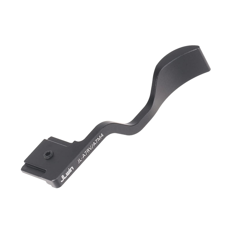 FocusFoto Metal Thumb Up Grip Hot Shoe Cover Mount for Sony Alpha 7 IV (ILCE-7M4 / A7 IV), Alpha 7R V (ILCE-7RM5 / A7R V) Mirrorless Camera, Aluminum Alloy Finger Thumb Rest Handle (Black)