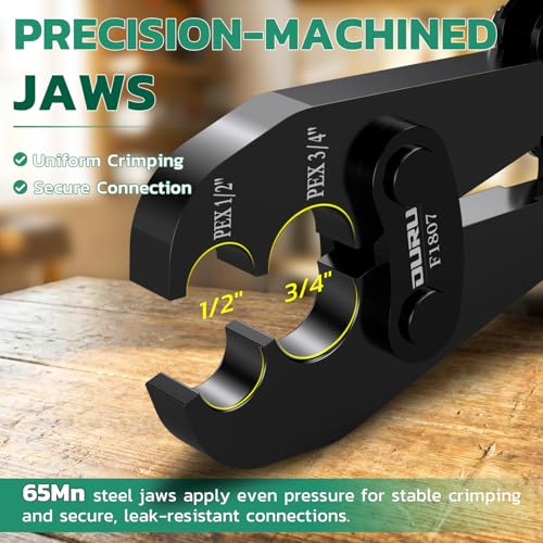 OURU PEX Crimping Tool for Copper Rings 1/2" & 3/4" 1 Crimper