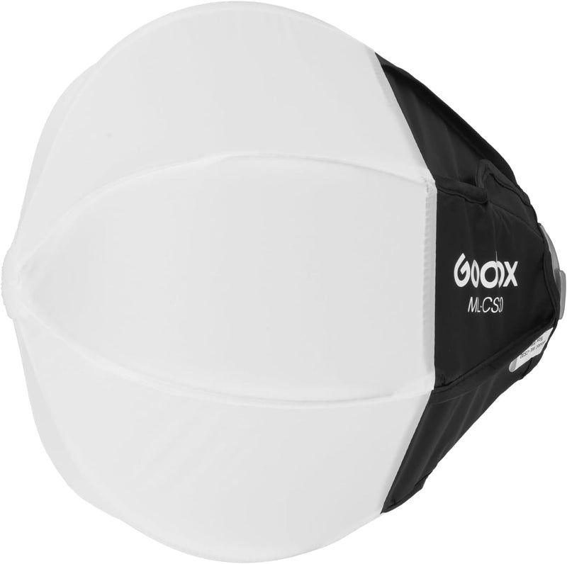 Godox ML100BI Softbox,GODOXML-CS30 Ball Softbox, GODOX ML100R Collapsible Lantern Softbox, 11.8"x11.8"/30x30cm Godox Mount Soft Box for ML100R ML100Bi ML60IIBi ML60Bi ML60 ML30Bi ML30