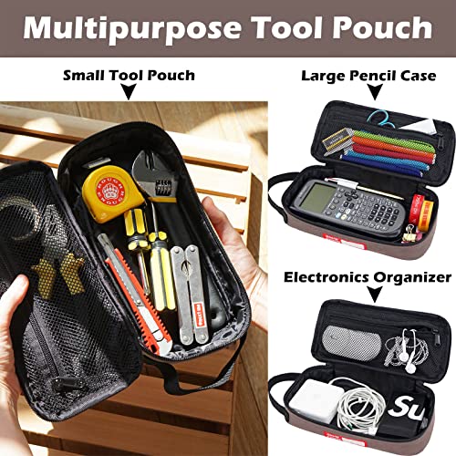 Rough Enough Small Tool Bag Pouch Case with Zipper Handle