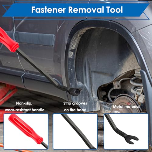 smseace 42Pcs Plastic Rivet Gun Kit, Including 40Pcs 4-Sizes Plastic Pop Rivets,1Pcs Plastic Rivet Removal Tool,1pcs Plastic Rivet Tool for The Home or Automotive interiors