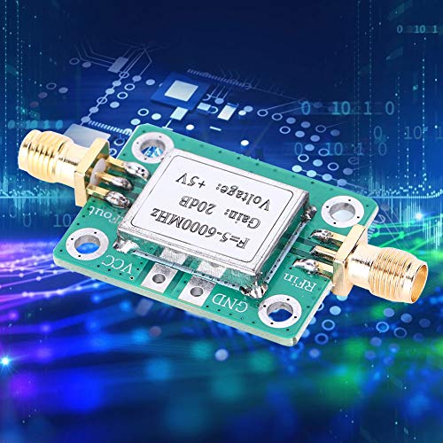 RF Power Amplifier, 5M-6GHz 20dB Low Gain Ultra Broadband Amplifier Signal Module LNA Board Module for FM Radio Walkie Talkie Wifi