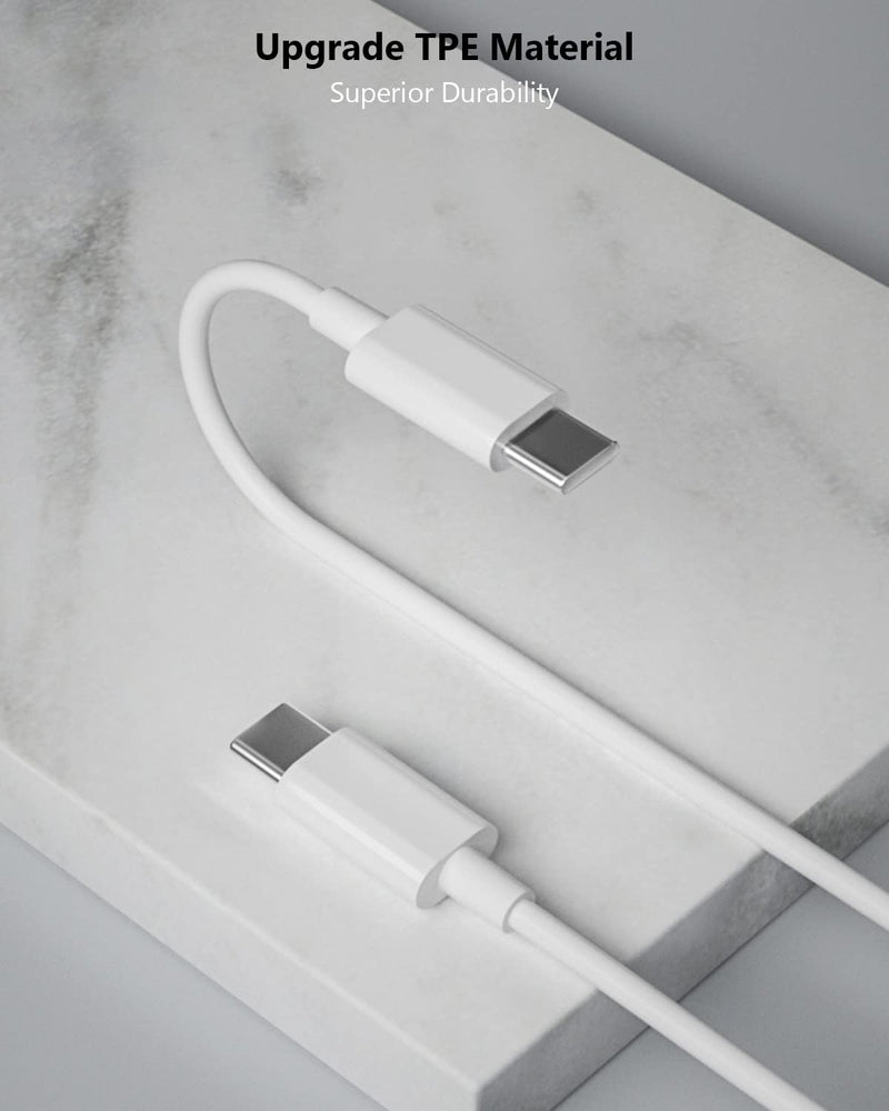 10FT Fast iPad Charger, iPad Pro Charger Cord [2Pack] 10FT USBC to USB C Cable iPad Cord 20W USB C Charger iPad Charging Block for iPad 10,iPad Mini 6,iPad Air 5/4,iPad Pro 12.9/11 inch 2020/2021/2022 White