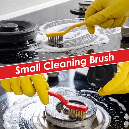 Reallnaive 150 Pcs Mini Wire Brush Set 7" Stainless Steel Nylon Brass Brush