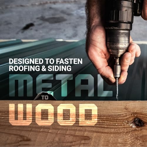 ST Fastening Type 17 Woodbinder Metal Roofing Screws #14 x 1 #14 x 1" Galvanized