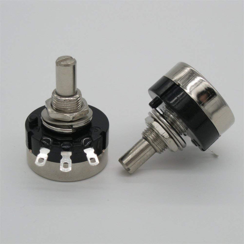 Taiss / 2 pieces RV24YN20S 5K ohm potentiometer B502 carbon layer potentiometer single turn potentiometer B 502 5k ohm
