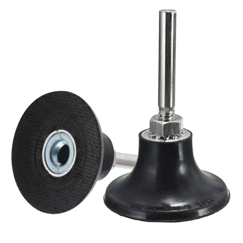Mesee Pack of 2 Roll Lock Disc Holders, Disc Pad Holder Sanding Disc with 1/4 Inch Shank for Roll Lock Round Rotary Tool Grinding Polishing Finish Conditioning Discs