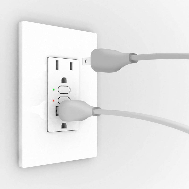 Insteon Dual Smart Outlet, in-Wall Smart Receptacle with Top & Bottom On/Off Switch, Load Sensing, 15A, Dual-Band Technology, Works with Alexa & Google Home, Hub Required - 2663-222