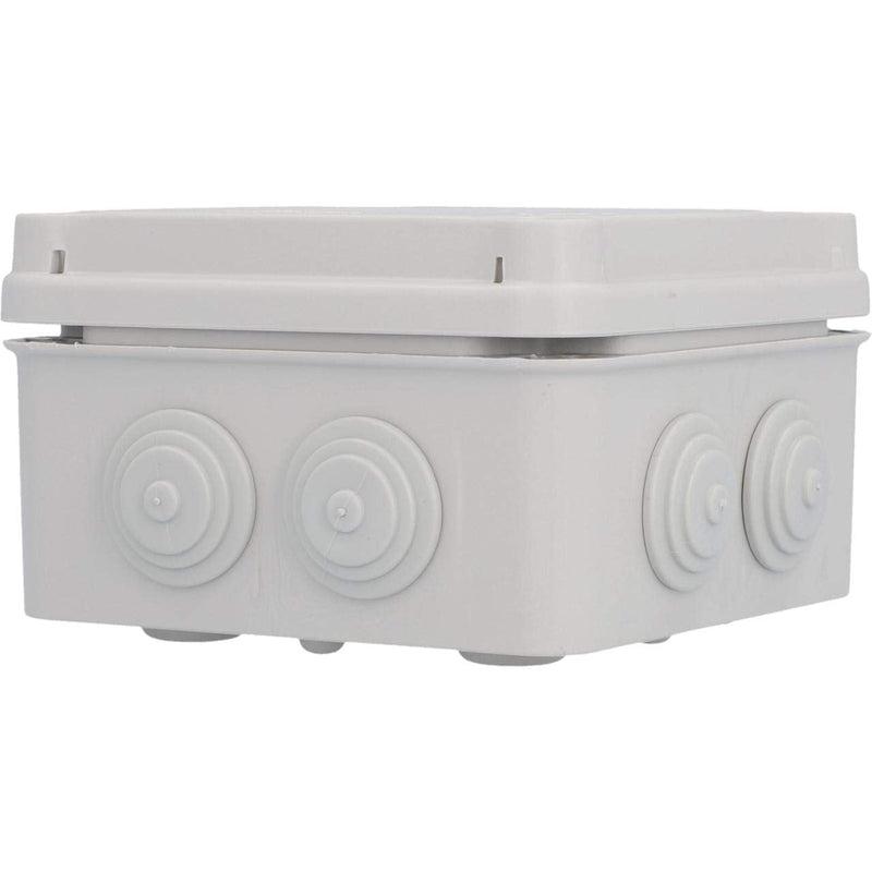 UNITEC surface-mounted junction box, junction box, installation housing, 121 x 121 x 68 mm, splash water and dust protection according to IP 65, screwable cover single