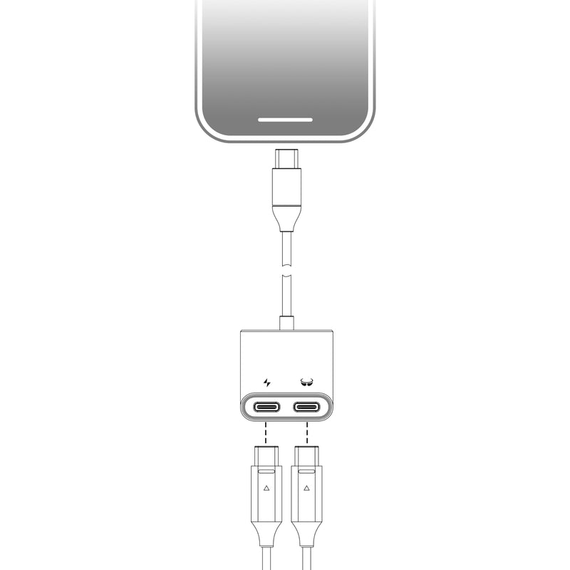 USB C to AR Glasses and Charging Adapter, Charge and Play, Suitable for Switch, Steam Deck, iPhone 15 & Viture/Rokid/Xreal AR Glasses