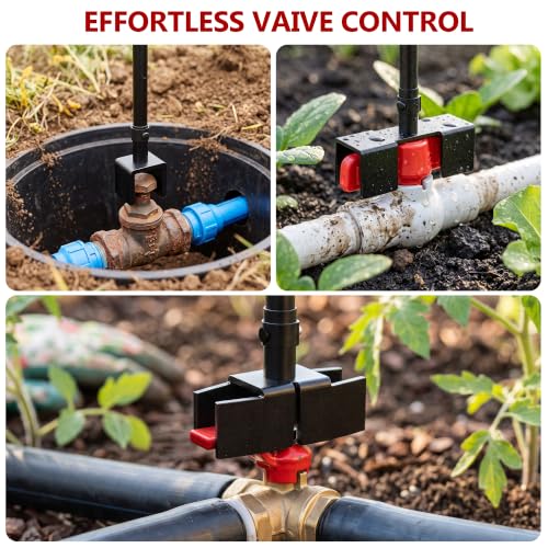 Ball Valve Wrench and Water Valve Key, Adjustable Handle from 16.3- 43.3in