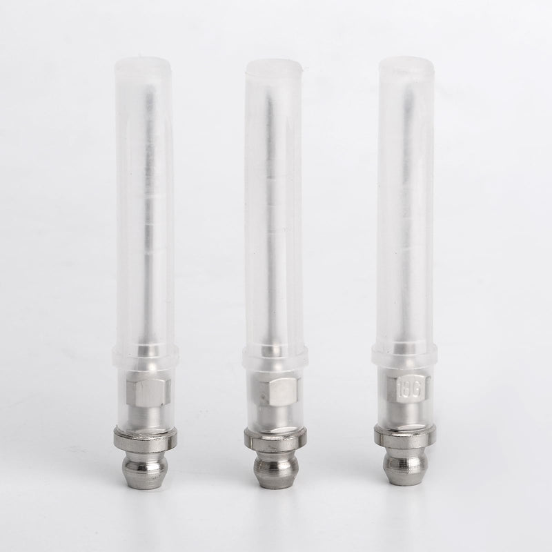 SAVITA Pack of 3 grease injector needle, mini bearing grease needle nozzle, portable and removable grease needle, grease nipple needle, air nozzle, grease tool