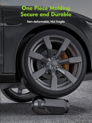 AUTOPTIM 1/2-20 Lug Nuts - 20 Pcs Black, 1.8"(45mm) Height, 3/4"(19mm) Hex 1/2"-20(Long)