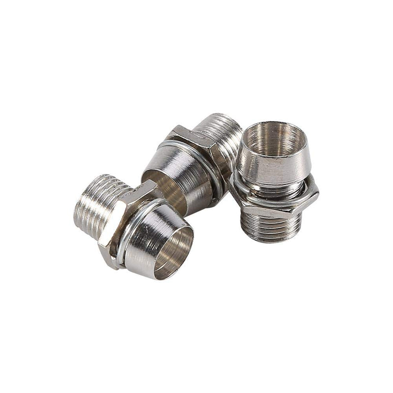 LED lamp holder, 50 pieces LED holder made of galvanized aluminum base, ring, nut and stopper. Suitable for 5mm LED