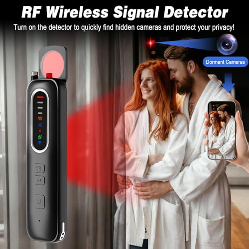 Bedbug Detector RF Wireless, Camera Detector, Hidden Camera Detector with 6 Levels Sensitivity Insect Detector for Hotel