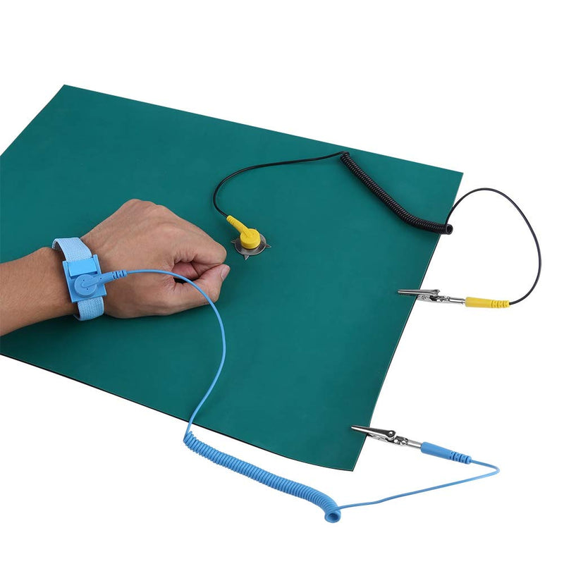 YWBL-WH Anti-Static Bracelet Electrostatic Discharge Grounding Mats for Repairing Phones, Electronic Components